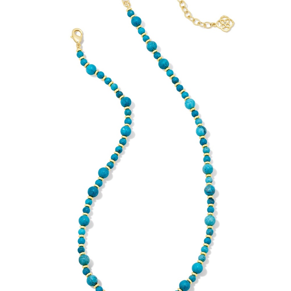 Kendra Scott Jovie necklace gold & turquoise